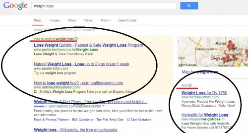 Clickbank products in Google Search