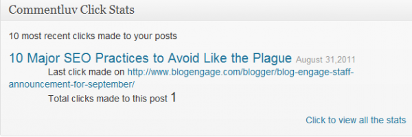 CommentLuv Premium Click Tracking